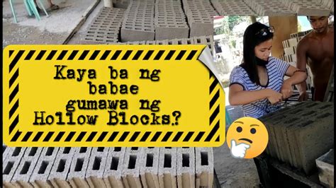 paano gumawa ng hollow blocks